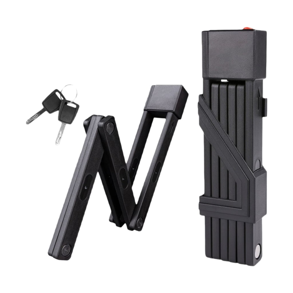 Yammee Antithefts Foldable Bike Lock Reinforced Zincs Alloy Weather Resistant For City
