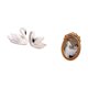 thumbnail image 5 of Elegante marco de fotos con escultura de cisne de resina, ideal para dormitorio, oficina, sala de estar o como soporte decorativo de mesa para regalos, 5 of 8