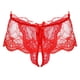 thumbnail image 1 of Men See-through Lace Crotchless Skirted Thong T-back Panties Low Rise Elastic Waistband Bowknot G-string Sexy Lingerie Underwear2XL Gong Bohan LED, 1 of 2