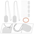 thumbnail image 3 of MasteelfCA 1 Set Sublimation Blank Dog Tags Metal Tags Heat Transfer Pendant Tags, 3 of 7