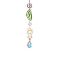 thumbnail image 1 of Faux Crystal Pendant Shiny Creative Shape Easy to Long Lasting Exquisite Gift Multicolor Agate Rough Faux Crystal Window Decor, 1 of 6