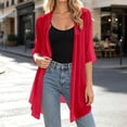 thumbnail image 3 of jiaxiM Lightweight Cardigans for Women 2026 Summer Chiffon Breathable Cardigan Half Sleeve Open Front Long Kimono Cover Ups, 3 of 6