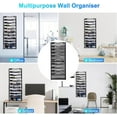 thumbnail image 6 of 10-Tier Wall File Organizer, Mesh Mail Organizer Wall Mounted Paper Document Holder, Vertical Magazine Rack, Metal Hanging Clipboard Storage Basket for Office Home School Organization, Black, 6 of 14