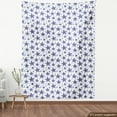 thumbnail image 3 of Ambesonne Star Fabric by the Yard Upholstery, Hand Drawn Doodle Motifs, 2 Yards, Violet Blue White, 3 of 4