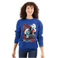 thumbnail image 3 of The Smurfs Kanji Peep The Drip Unisex Plus Size Sweatshirt Brisco Brands 3X, 3 of 5