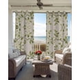 thumbnail image 6 of Green Leaves Blackout Curtains for Bedroom Living Room Darkening Curtains 90 Inch Spring Retro Watercolor Pastoral Plants Black Out Window Curtain Privacy Window Treatment Grommet Drapes 52"x90"x2, 6 of 9
