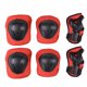 thumbnail image 1 of ER Pack de 6 protectores para niños (rojo), protectores de rodilla y codo, coderas, deportes, ciclismo, patinaje sobre ruedas, patinaje sobre hielo, unisex Rojo Verde, 1 of 1