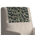 thumbnail image 4 of SCRAWLGOD Camouflage Dogs Green 3 Piece Recliner Headrest Cover PU Leather Sofa Headrest Protector Non Slip Couch Head Rest Covers for Recline Chair,Living Room,17x27in, 4 of 7