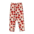thumbnail image 4 of Qekee Red Strawberry print Women Pajama Pants, 4 of 9