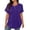 Purple Plus Size Tops#01, variant on yoeyez Plus Size Tops for Women Short Sleeve Henley T-Shirt Curved Hem Dressy Casual Tunics to Wear with Leggings Beach Vacation Clothes Gray,XXL