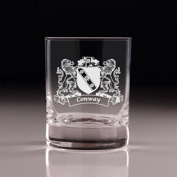 Conway Irish Coat of Arms Old Fashioned Tumblers - Set of 4