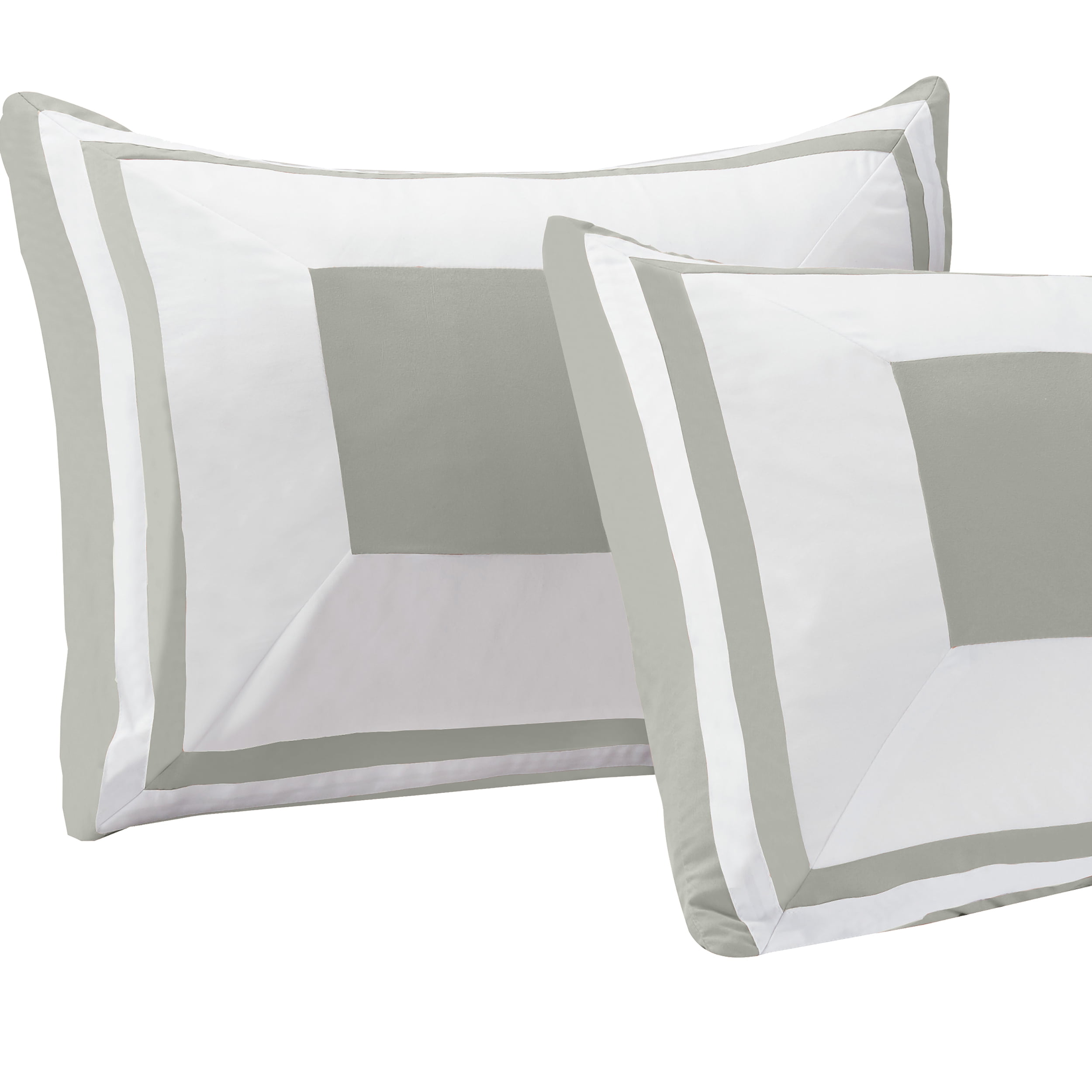 Superior Grammercy 3 Piece Modern Bedding Set, Full/ Queen, Grey