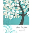 thumbnail image 2 of MuralMax - His & Hers Personalized Canvas Wall Art - Custom Romance Tree With Couples Names & Date - Gifts For Milestone, Newlyweds, Wedding Anniversary, Housewarming - Turquoise - Size 30 x 24, 2 of 6