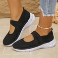 thumbnail image 7 of longantii Womens Orthopedic Shoes Arch Support Slip on Non Slip Tennis Shoes Wide Knitted Mesh Stretch Work Shoes Comfort 2026 New Orthopedic Shoes Black, 7 of 7
