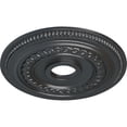 thumbnail image 3 of Ekena Millwork 18"OD x 3 3/8"ID x 7/8"P Oldham Ceiling Medallion (Fits Canopies up to 8 5/8"), Hand-Painted Pewter, 3 of 6