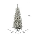 thumbnail image 3 of Vickerman 5.5' Flocked Pacific Artificial Christmas Tree, Multi-Colored LED Lights, 3 of 3
