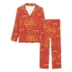 thumbnail image 3 of Conjunto de pijama largo para mujer con estampado Flame Fire, 3 of 4