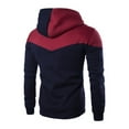 CTPDG Men's Midweight Fleece Warm Pullover Hoodies Color Block