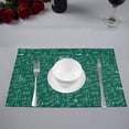 thumbnail image 2 of MKHERT Funny Green School Maths Formula Placemats Table Mats for Dining Room Kitchen Table Decoration 12x18 inch,Set of 6, 2 of 4