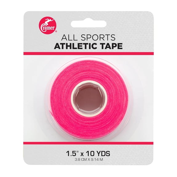 Cramer Team Color Athletic Tape, 1.5" X 10 Yard Roll, Pink