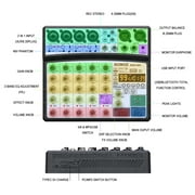 BOMGE 6 Channel Audio Sound Mixer - Professional Digital DJ Mixing Console for Live Streaming,, Karaoke and Stereo Recording - With PC Computer Record Playback/ Bluetooth/MP3/USB/48V /16 DSP-black
