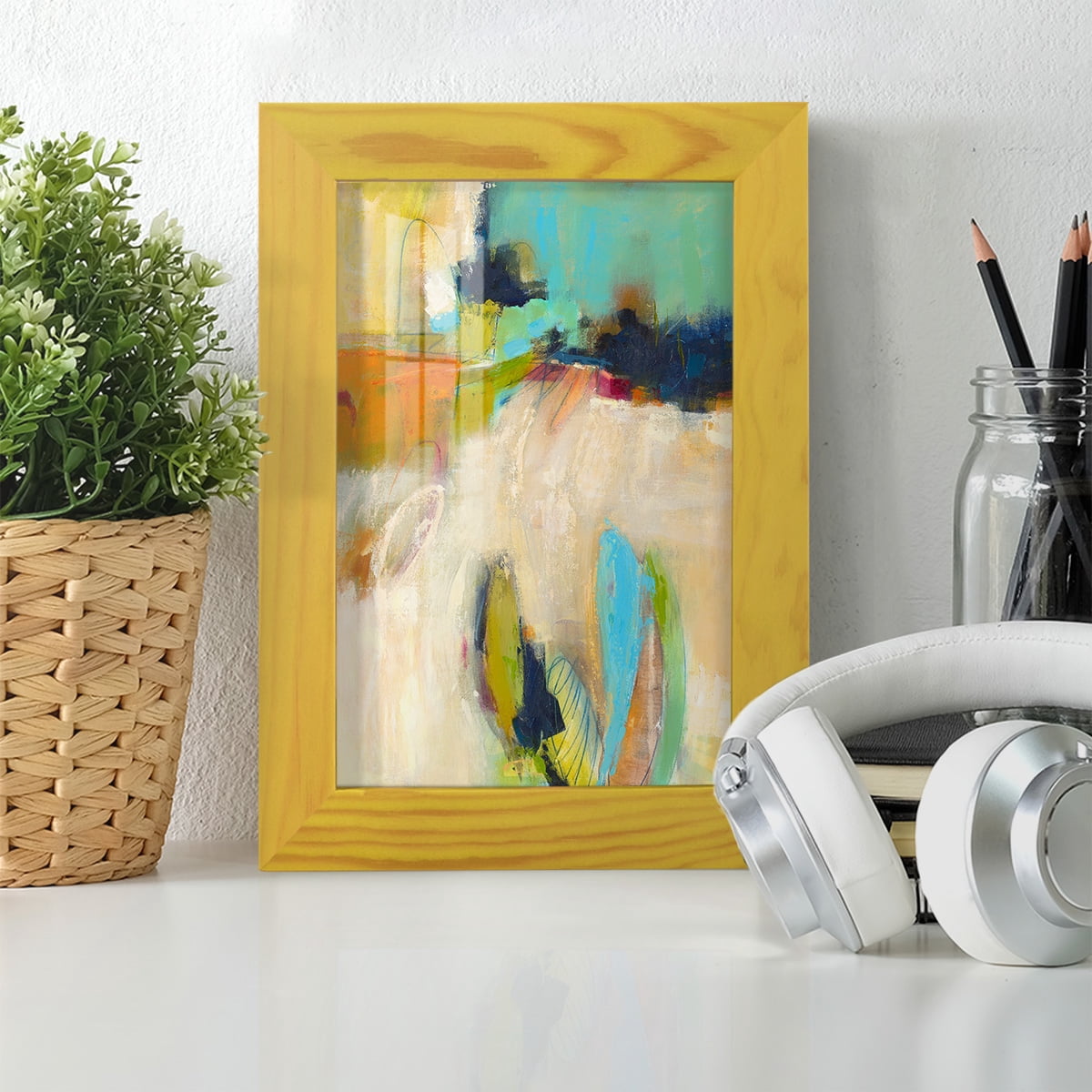 It All Adds Up - Framed Print w/glass - Sunflower Yellow