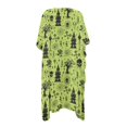 thumbnail image 2 of HELLHERO Spooky Pattern Long Kimono Swimsuit Cover Up Polyester Lightweight Free Size Bathing Suit Cover Up for Women, 2 of 6