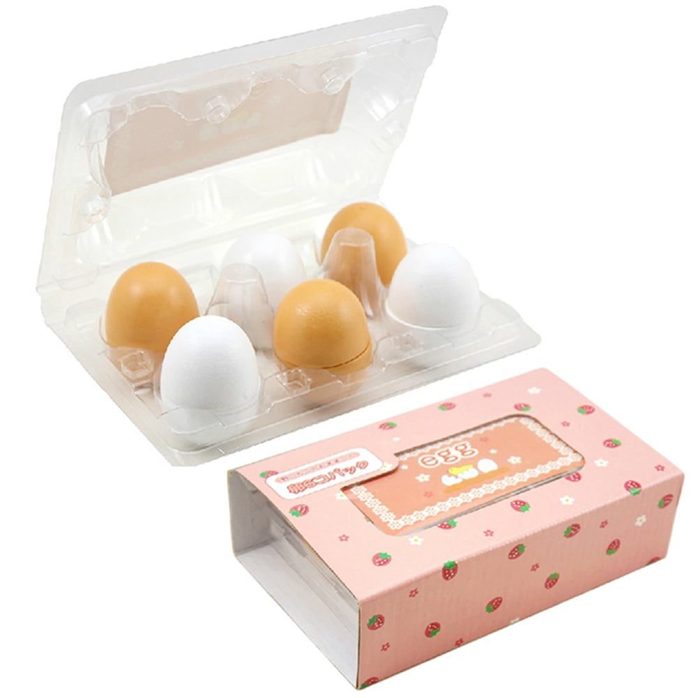 06CD Educational Egg Toys Yolk Pretend Play Toy Wooden Eggs Sfe Gift Games Kids 