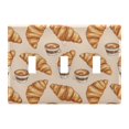 thumbnail image 2 of Dailycode Light Switch Plate Covers 2 Gang Wall Plate Plastics Outlet Covers for Kitchen Home Office Decor Croissant and Coffee, 2 of 8