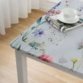 thumbnail image 4 of BANET  Square table cloth Decorative Washable Table Cloth Napkin, Kitchen, Party, Wedding, Restaurant &amp; Camping, Botanical Fresh - Spring/Summer  white, 4 of 7