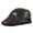 Dark Brown, variant on Flat Caps For Men Genuine Leather Beret Hat Adjustable Black Brown Autumn Winter High-End Driving Caps ,Classic Design