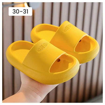 

Open Toe Toddler Sandals Beach Pool Anti-slip Water Shoes Suitable For Summer Spring Autumn Yellow 30-31 Drainage Style