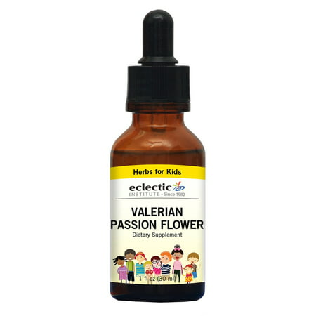 Enfants Valerian - Passiflore Pas d'alcool Glycéré Eclectic Institute 1 oz liquide