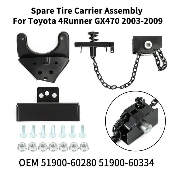 Spare Tire Carrier Assembly 51900-60280 For Toyota 4Runner GX470 2003-2009