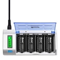 thumbnail image 2 of Baterías Recargables D BONAI con Cargador LCD 10000mAh (4), 2 of 2