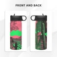 thumbnail image 3 of Yiaed Neon Desert Moon Print Water Bottle with Straw Lid, Stainless Steel Double Wall Insulated Water Bottle | Leak-Proof and Spill-Proof Water Bottle, 3 of 8