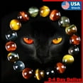 thumbnail image 4 of HOOUN Natural Handmade Stone Tiger Eye Bracelet Tiger Eye Beads Bracelet for Men Women-063, 4 of 9