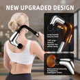 thumbnail image 3 of Massage Gun with Upgraded Extension Handle, Back Massage Gun Deep Tissue, Back Massager for Pain Relief for Muscles Neck Shoulders Waist Arm Legs Foot, 4 Replaceable Heads & 9 Speed Levels, 3 of 9