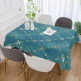 thumbnail image 5 of Coolnut Unbreakable Square Tablecloths with Dust and Wrinkle Resistance-54x72In, Green Square Wedding Kitchen Picnic Buffet Holiday Party House Decor, 5 of 7