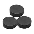 thumbnail image 4 of FOMIYES 3Pcs Practical Ice Hockey Pucks Black PU Lightweight Flat for Accurate Shots, 4 of 8