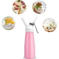 thumbnail image 4 of 500ML Professional Whipped Cream Dispenser, Aluminum Whipped Cream Canister, Whipped Cream Maker with 3 Decorating Nozzles and 1 Brush or Making Desserts Gourmet Cream, 4 of 6