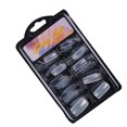 thumbnail image 3 of 100pcs French Plastic Fake Fingernails Solid Color full cover nail acrylic Full Half Cover Fake False Nail Art Tips Accessory, 3 of 7