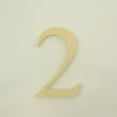 thumbnail image 1 of Package of 1, 18 Inch X 1" Baltic Birch "2" Plywood Numbers In The Times New Roman Font | Thick For Art & Craft Project, Made in USA, 1 of 1