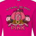 thumbnail image 4 of Inktastic In October We Wear Pink with Ribbon and Pink Pumpkins Long Sleeve T-Shirt, 4 of 5
