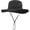 A Style Black, variant on Cotton Sun Protection Hat Cap, Wide Brim Mesh Breathable Outdoor Lightweight Packable Safari Fishing Boonie Bucket Hat with Adjustable Chin Strap for Men Women Summer Camping Hiking Traveling(Grey)