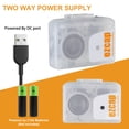 thumbnail image 3 of Portable USB Cassette Player EACAP249 - White, ABS Material, Built-in Speaker, 3.5mm Earphone Jack, MP3/WAV Conversion, Plug-and-Play, Includes Type-C Cable, User Manual, Ideal for Windows & Mac, 3 of 6