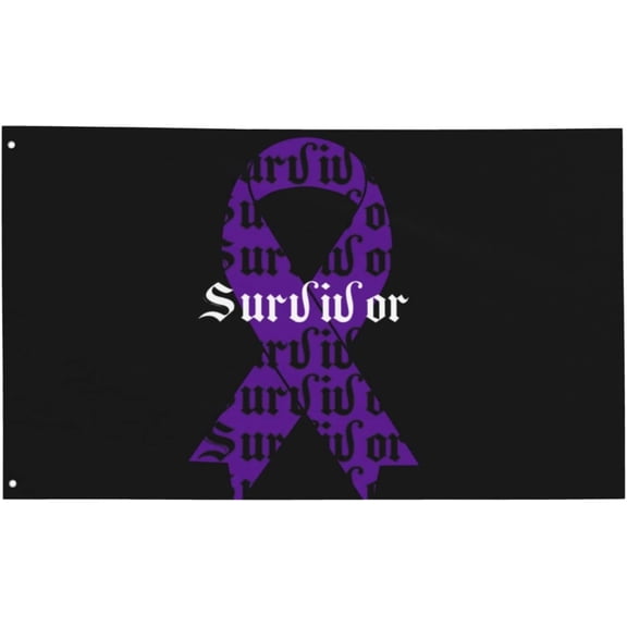 Hodgkin'S Lymphoma Survivor Flag 3x5 Ft Outdoor Decorations with Metal Grommets Holiday Party Flag Banner for Indoor Outdoor Decoration,02