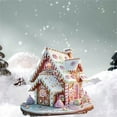 thumbnail image 5 of Acrylic Christmas Village House Candyland Candy House Snow Village Christmas Decorations Christmas Figurines Scene Desktop Ornament for Home Xmas Village Party Landscape Decor for Holiday Xmas Decor, 5 of 9
