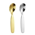 thumbnail image 7 of Arestory Toddler Spoons Baby Spoons for Self-Feeding, Stainless Steel Kids Spoons with Round Handle Metal Toddler Utensils Children's Gold Set BPA Free, Dishwasher Safe, 7 of 7