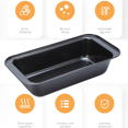 thumbnail image 3 of Molde para pan, ideal para hornear pan para cocina casera y catering, 3 of 5